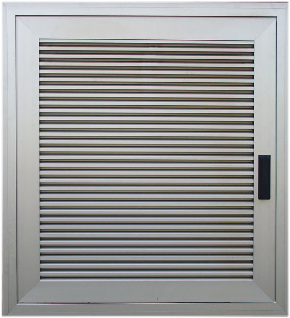 One-winged aluminum door