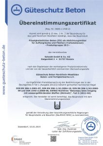 Übereinstimmunszertifikat