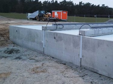 Auffangwanne Scheidt mit Trafoschienen